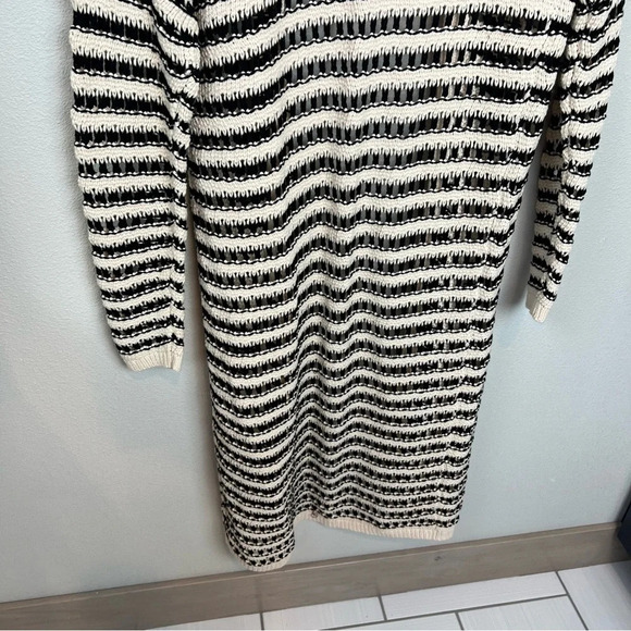 NWOT Anthropologie Maeve Lana Striped Longline Cardigan Cream Casual Medium - Picture 13 of 13